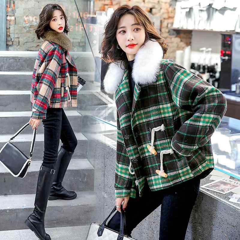 593 美品✨アルアバイル ダブルブレストジャケット 千鳥格子柄 赤