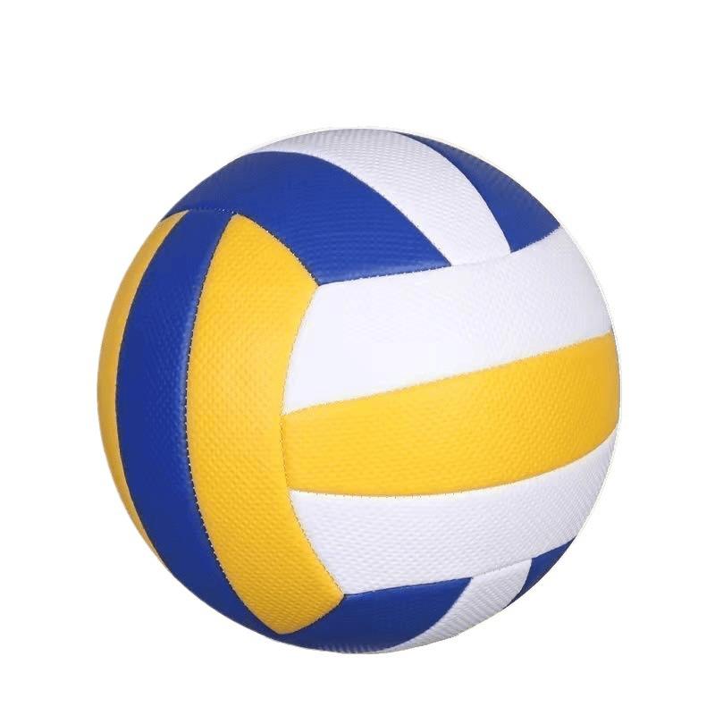 排球 5号 軟式 練習用 中学校 高校 一般用 ゴム製 軽量 耐久性 黄色 青色 白色