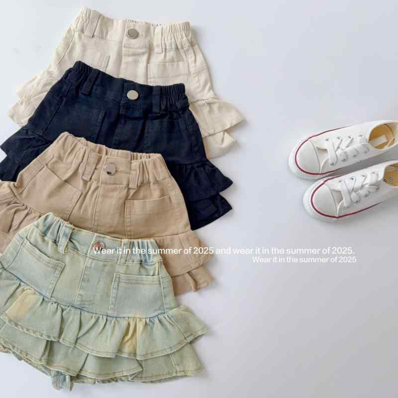 子供服 ホットパンツ ガールズ デニム ショートパンツ 高腰 キュロットスカート キッズ 夏 女の子 ショ..