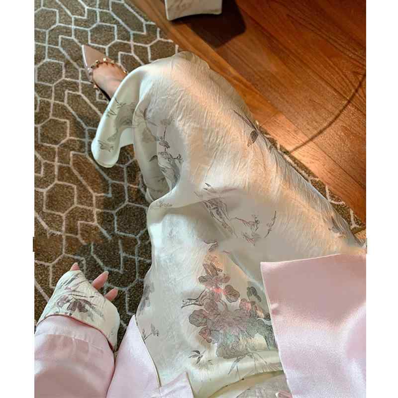 スカート レディース 膝丈スカート ポリエステル 包臀魚尾スカート 提花柄 幾何学模様 エレガント 上品 きれいめ フェミニン