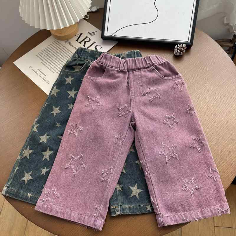 ・スタイル: カジュアル・素材: 綿100%・パンツ丈: 長ズボン・対象年齢: 中小キッズ(3~8歳, 100~140cm)・種類: ジーンズ・カラー: ブルー, パープル・対応身長: 80cm, 90cm, 100cm, 110cm, 120cm, 130cm・商品カテゴリ: 子供用パンツ・安全レベル: Aクラス