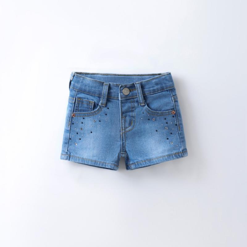 キッズ ハーフパンツ 短パン デニム 男の子 子供服 コットン 100 140cm 夏 浅ブルー ブルー 韓国版