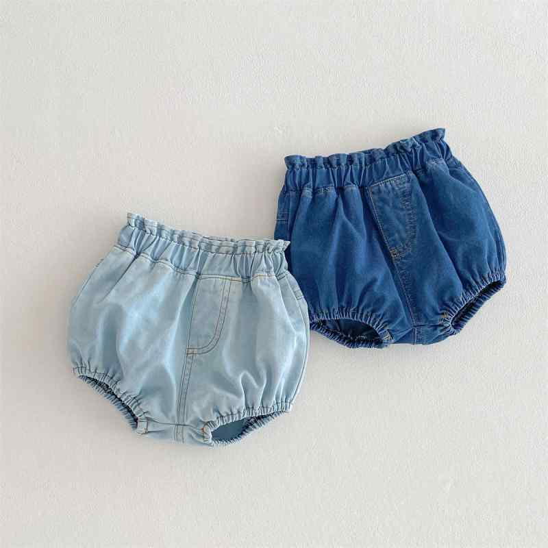 パンツ キッズ 女児 花柄 ショートパンツ デニム ブルマ ベビー 赤ちゃん かわいい かぼちゃパンツ 幼..