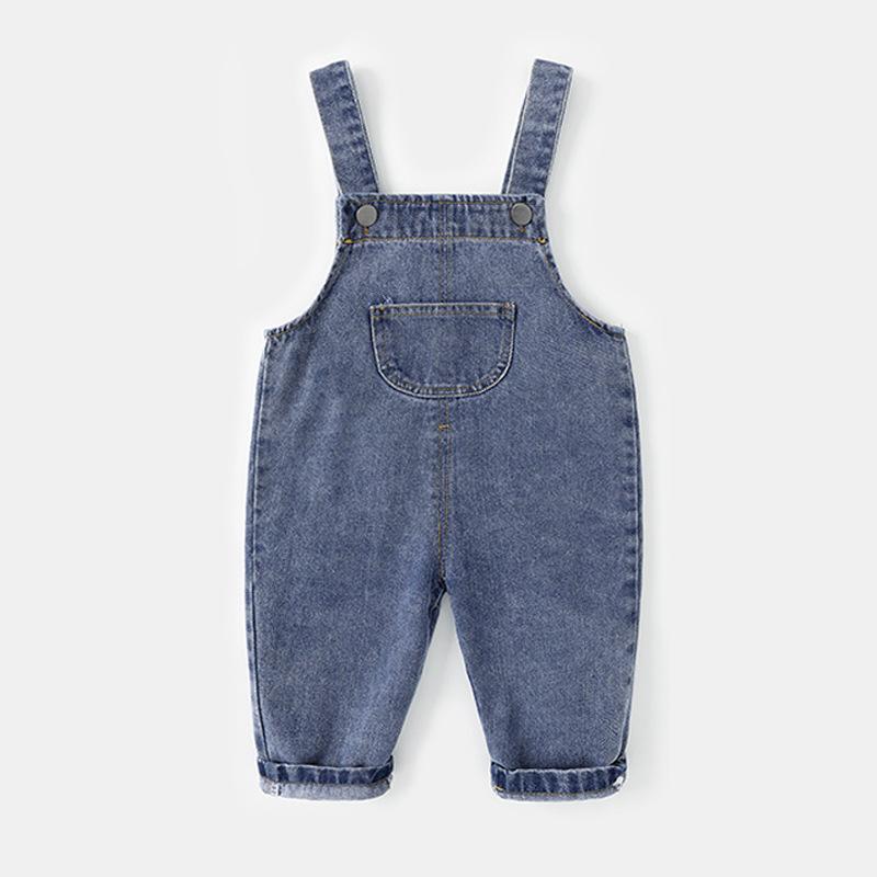 子供服 デニム オーバーオール 春秋 ベビー サロペット ロングパンツ かわいい 女の子 幼児 綿 黒/青 73CM 80cm 90cm 100cm 110cm