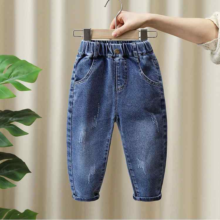 子供服 ジーンズ ボーイズ デニムパンツ ロングパンツ 伸縮性 スリム 普段着 カジュアル 韓国風 ズボン 男の子 80cm 90cm 100cm 110cm 120cm 130cm 140cm