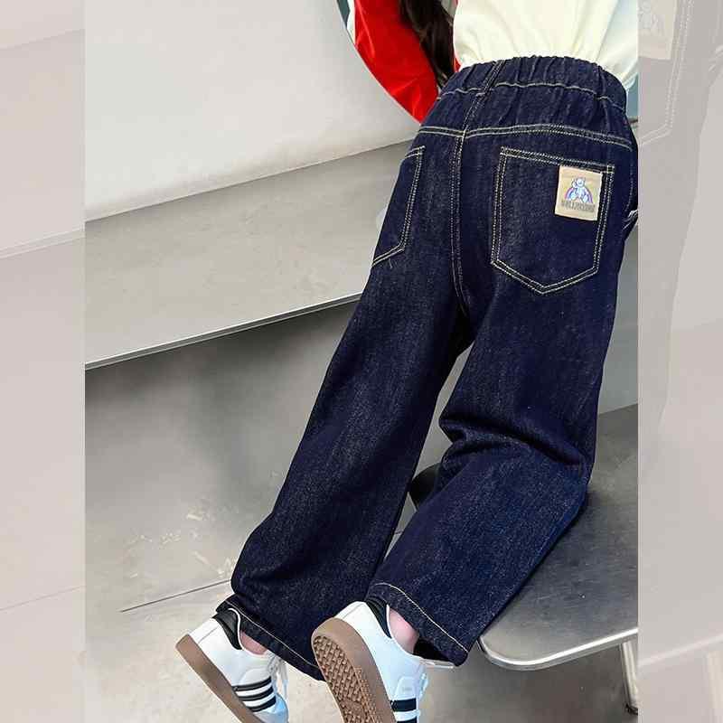 子供服 ジーンズ 女の子 ストレート デニムパンツ ロングパンツ ガールズ 女児 春...