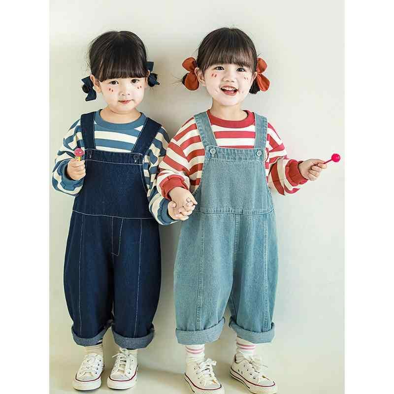 キッズ ベビー サロペット オーバーオール ロングパンツ デニム コットン 80cm 90cm 100cm 110cm 120cm..