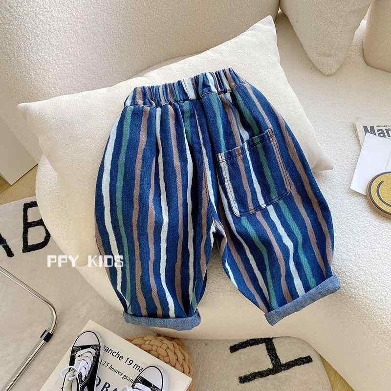 子供用ジーンズ ロングパンツ 春秋 男の子 小児 カジュアル デニムパンツ ボーイズ 幼児 伸縮性 ウエストゴム 普段着 通園 通学 80 90 100 110 120 130 140