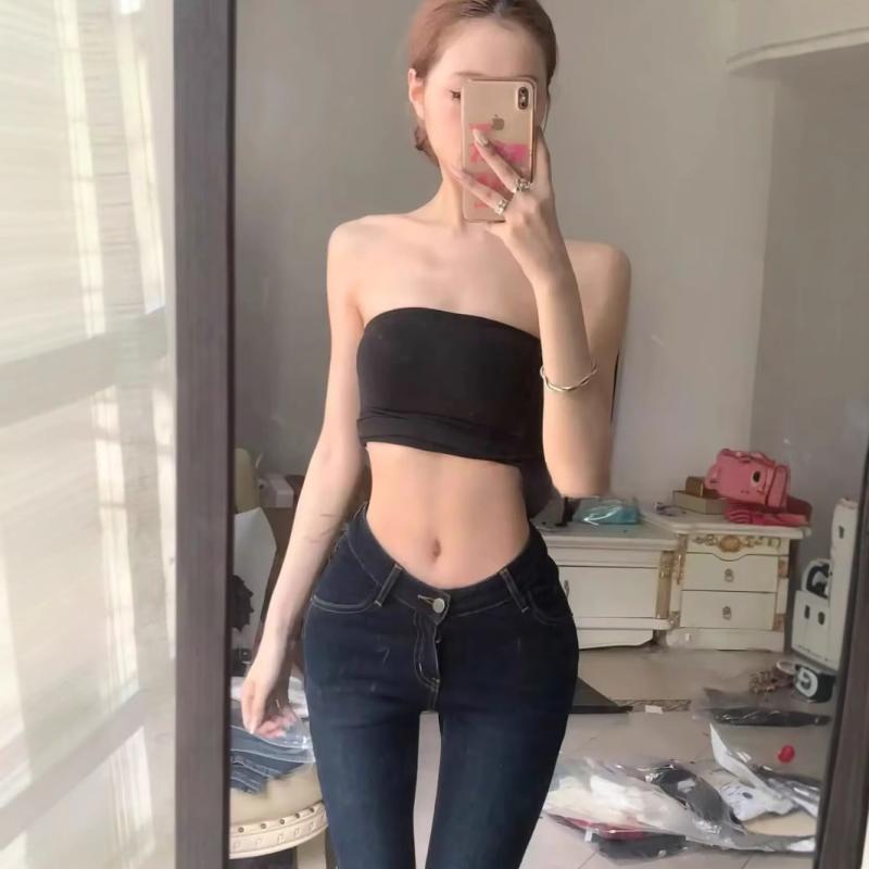 ジーンズ レディース ハイウエスト デニムパンツ スキニー ストレート 梨型体型 補正 ブルー ブラック 黒 春夏 秋冬 美脚 脚長 水洗い加工 ウォッシュド