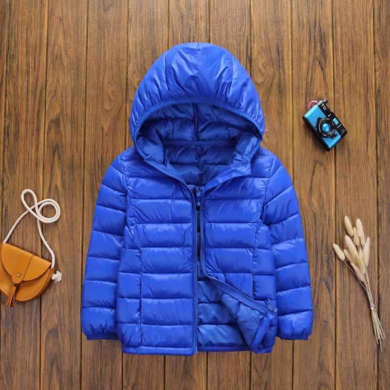 キッズ コート 男の子 女の子 羽毛 綿服 軽薄 タイプ 中大童装 秋冬 コットンジャケット ニット 柔軟加工 綿96% 以上 詰め物 着脱不可 フード 厚手 ニット ナイロン100% 円ネック コットン内胆 黄色 赤 紫 グレー 黒 日常着 学校着 遊