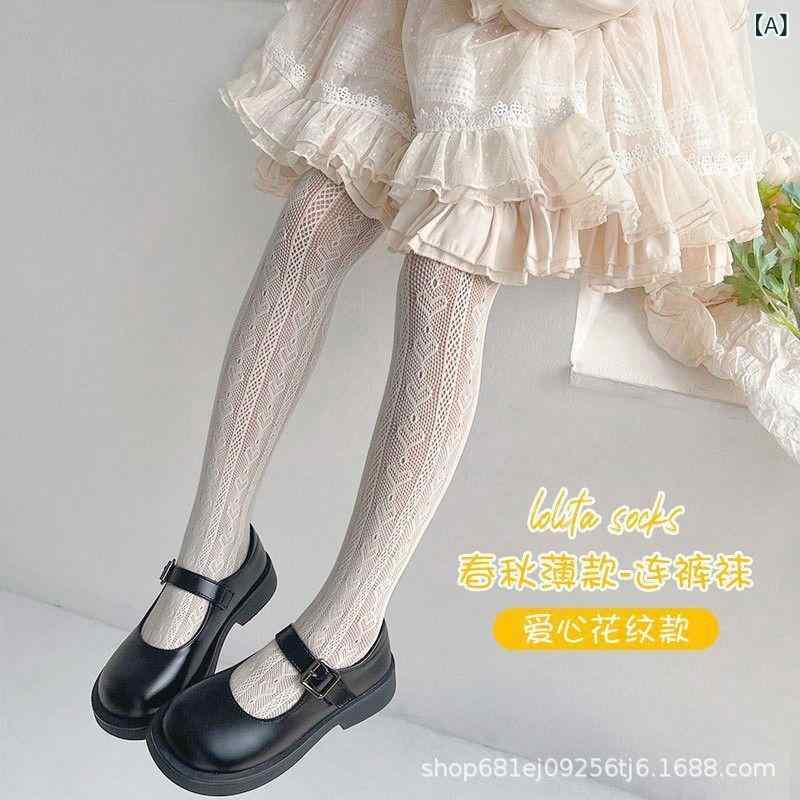 子供服 女の子用 レギンス・タイツ 春夏 薄手 ハート柄 かわいい ベビー キッズ タイツ・レギンス 80～145cm対応 通気性