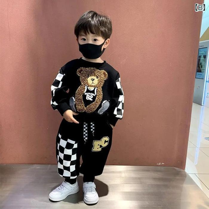 子供用セットアップ 春秋用 スウェット トレーナー ロングパンツ 2点セット 男の子...