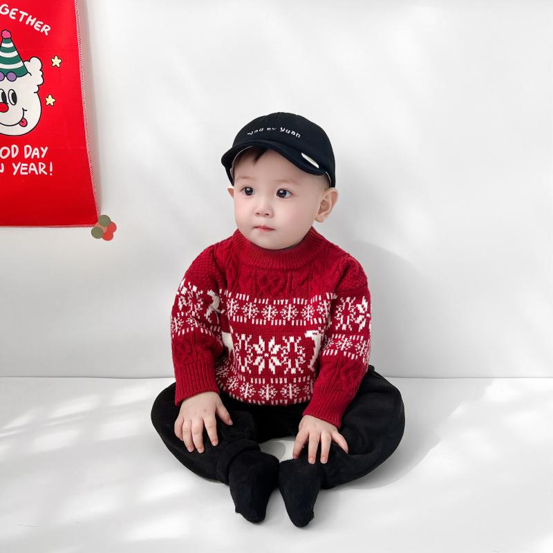 ニット・セーター ベビー・キッズ 秋冬 幼児 男女兼用 子供服 厚手 綿 ニット トップス 動物柄 かわい..