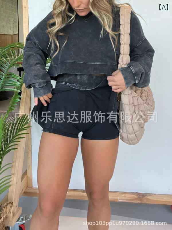 セットアップ レディース 長袖パーカー ミニスカート 欧美風 カジュアル ポリエステル 無地 ブラック ピンク系