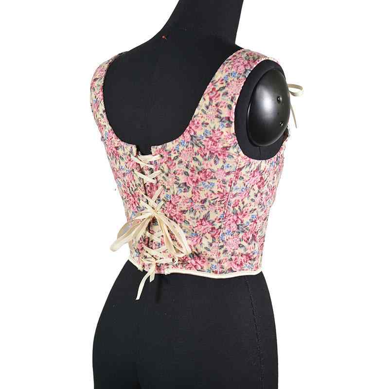 コルセット レディース 女性用 トップス コーデュロイ ビスチェ ピンク系 ウエストニッパー シェイプウェア くびれ 補正下着 着痩せ 補整 秋冬