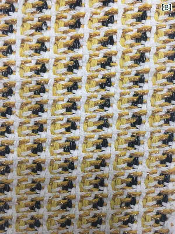 ジャケット レディース 秋冬 ショート丈 ツイード 格子柄 イエロー系 アウター コート ジャンパー ブルゾン チェック柄 あたたかい