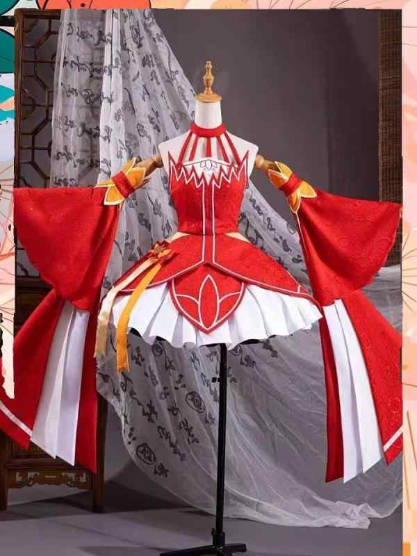 コスプレ レディース 古風 アニメ コスプレ衣装 S M L XL XXL ポリエステル 再生繊維 日系 かわいい 民..