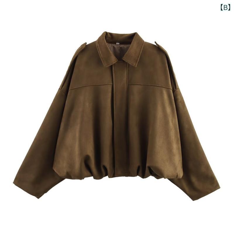 シャドーテールのジャケット レディース 3点セット 肩扣 長袖ブルゾン トップス パンツまたはスカート付き 欧美風 ストリートファッション 普段使い S M Lサイズ展開 グリーン ブラウン レッド ブラック カーキ イエロー ホワイト ピンク コーヒー色｜アングル3