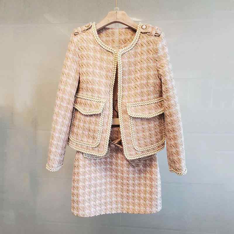 ・項目名: スタイル・値: 名媛・項目名: 柄・値: 格紋・項目名: 款式・値: スカートセット・項目名: トップス・値: ベスト、長袖・項目名: スカート丈・値: ミニ・項目名: 流行の要素・値: 切替、立体デコレーション・項目名: 素材...