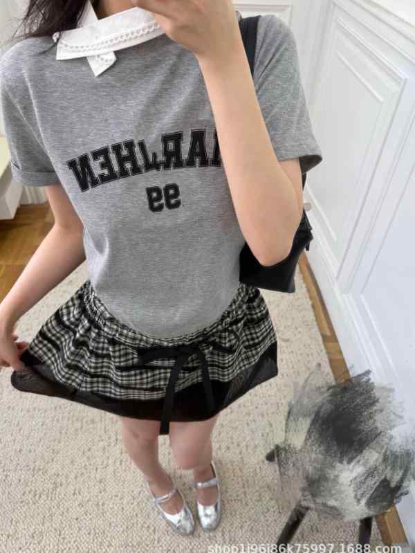 スカート レディース 春夏 チェック柄 ミニ丈 百褶 かわいい カジュアル 韓国風 普段使い デート 旅行(4)