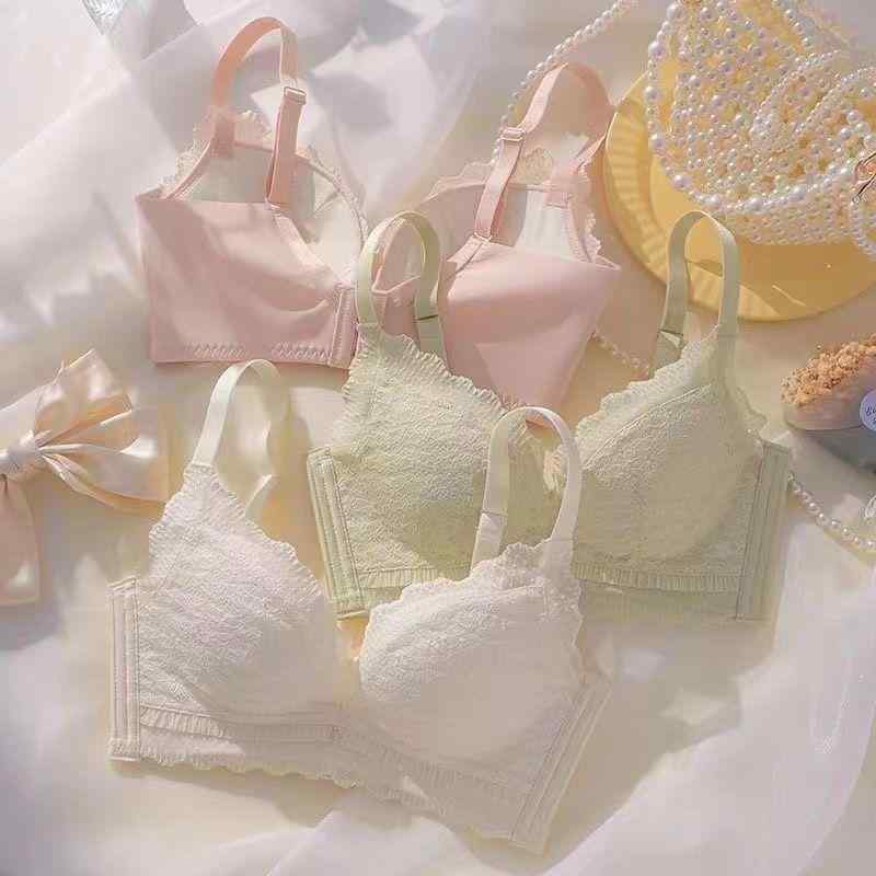 ブラジャー レディース 大きい胸 谷間メイク 寄せ上げ ランジェリー 女性 下着 薄手 通気性 快適 調整..