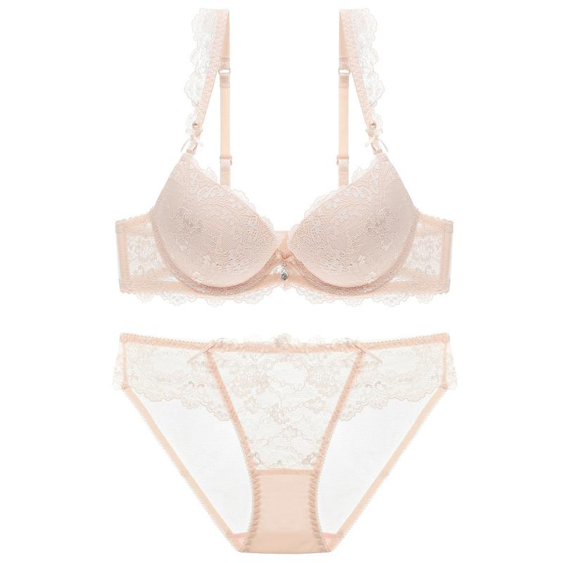 ・素材: 綿、アクリル、スパンデックス・タイプ: 深V・カップ: 3/4カップ・パッド: 上薄下厚・ストラップ: 固定・ホック: 背面2列・機能: 盛り・カラー: ホワイト、ピンク、パープル、ブルー、ブラック、ワインレッド・サイズ: 70A...