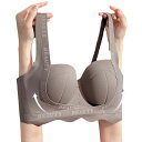 ブラジャー & ショーツ レディース ハーフカップ シームレス 小胸 盛れる 脇高 谷間メイク ずれにくい 垂れ防止