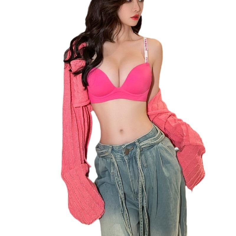 ブラジャー &amp; ショーツセット レディース 小胸 盛れる 上げ ブラジャーセット 3/4カップ 調整型 通..