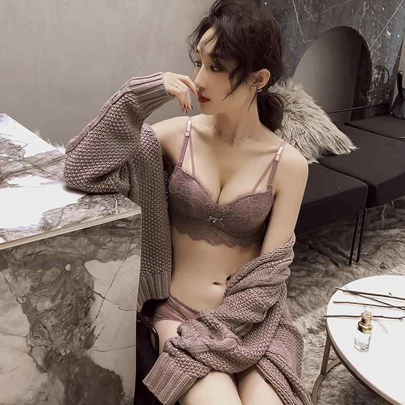 ブラジャー レディース 小胸 盛りブラ レース ノンワイヤー 通気性 モールドカップ 3/4カップ ホック式 モダール 黒 ベージュ 紫 赤