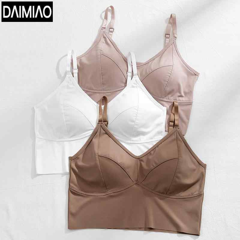 ブラジャー レディース 女性用 ビスチェ 背中見せ 接触冷感 ノンワイヤー カップ付き インナーキャミソ..