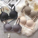 ブラジャー レディース 調整型 無痕 ノンワイヤー 薄型 小胸 3/4カップ 美背 錦綸 スタイル 接触冷感 ずれにくい 灰色 コーヒー 橘紅 ブラック 紫 膚色
