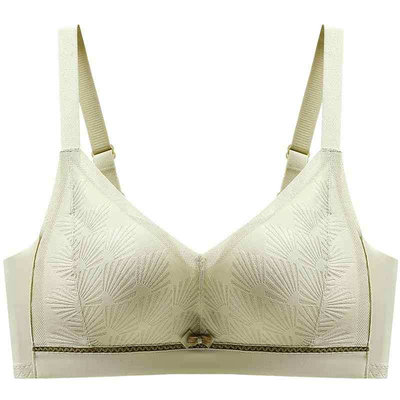 ブラジャー レディース 小胸 谷間メイク 3/4カップ モールドカップ 上げ効果 無地 モダール ノンワイヤ..