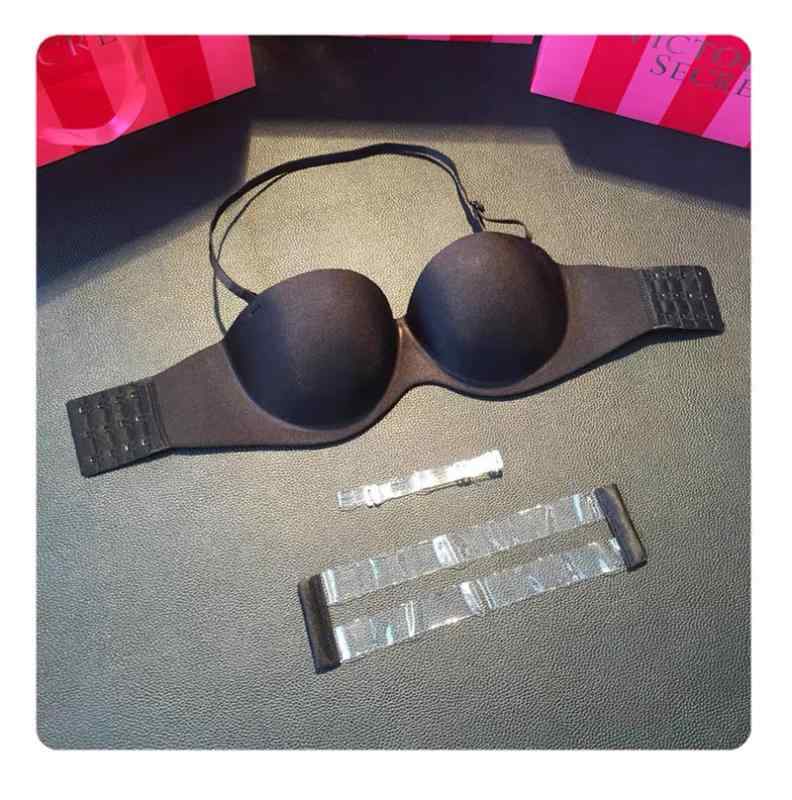 ブラジャー レディース 寄せ上げ 谷間メイク ノンワイヤー ストラップレス ハーフカップ 1/2カップ チューブトップ 快適 インナー A B C D 黒 ベージュ