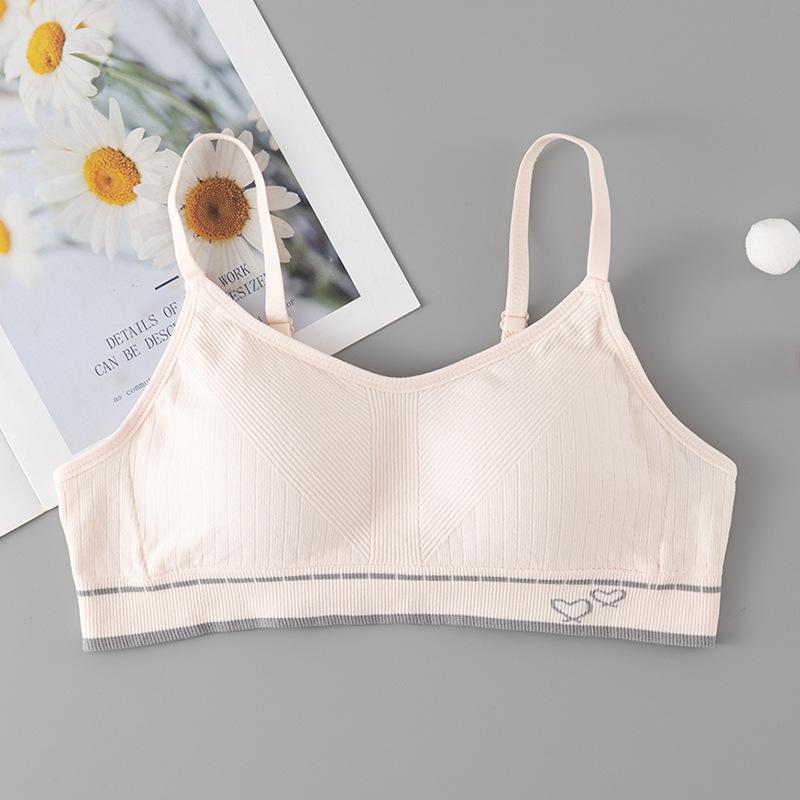 ブラジャー スポブラ ジュニア レディース スポーツブラ 中学生 高校生 ファーストブラ 全罩杯 薄手 揺..