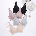 ブラジャー レディース 桑蚕丝 シルク 薄手カップ ワイヤーなし 垂れ防止 調整型 通気性 快適 取り外し可能 肩紐 ブラック ベージュ ピンク グレー 春夏