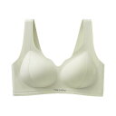 ブラジャー レディース スポーツブラ ノンワイヤー 無縫製 3/4カップ 薄型 快適 寄せ上げ 肌色 シャンパンカラー ライトグリーン ブラック M L XL 2XL 3XLサイズ