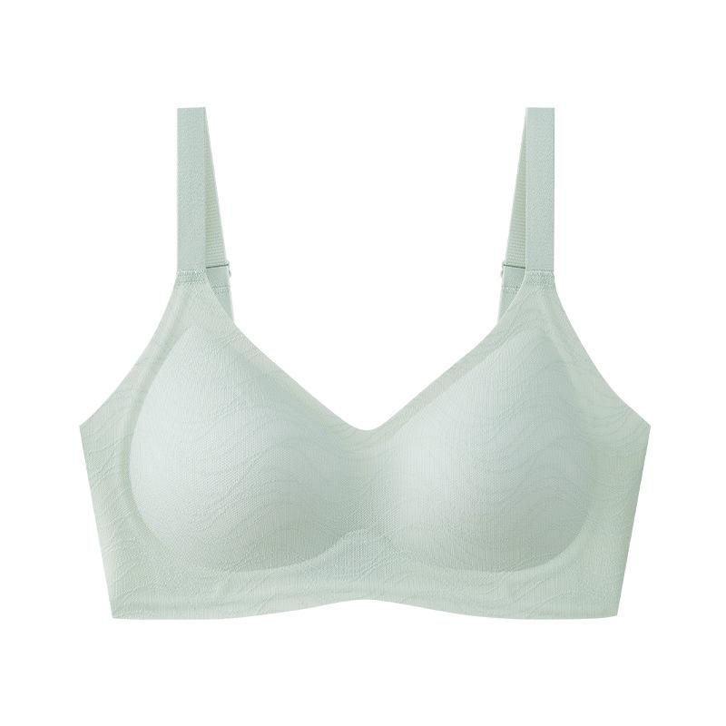 ブラジャー レディース レース 寄せ上げ 谷間メイク ずれにくい 快適 無地 3/4カップ 薄手カップ 銅ア..