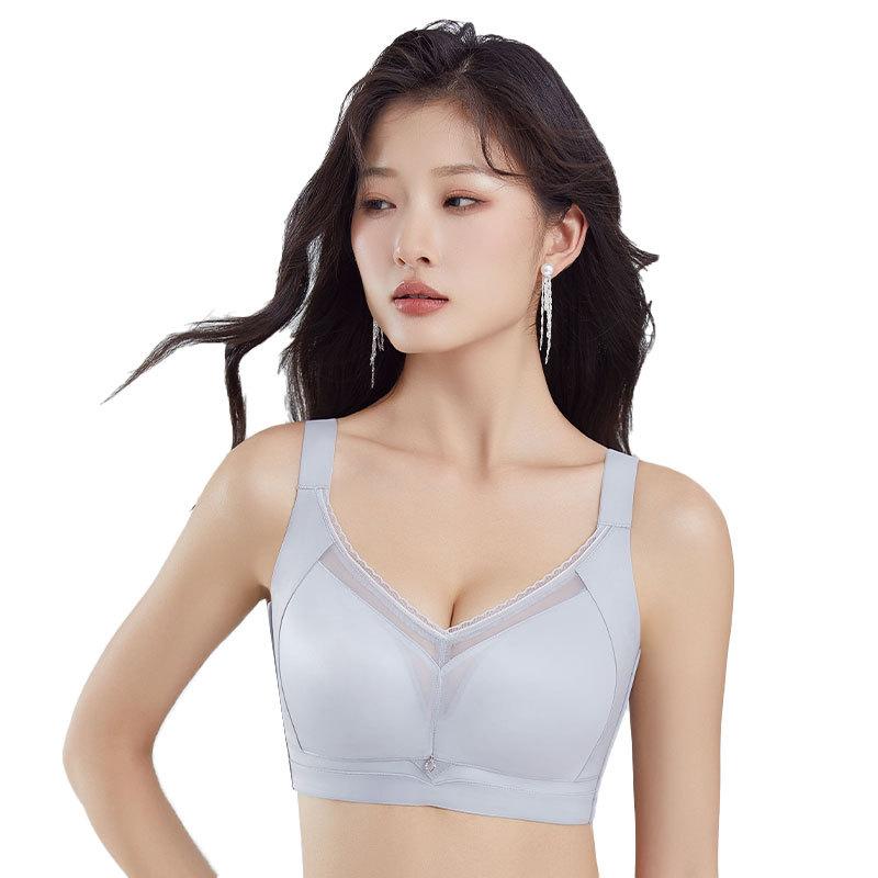 ブラジャー レディース 大きいサイズ 薄手 通気性 快適 フルカップ 寄せ上げ 垂れ防止 シームレス 補正下着 shadowtail-10466049 シャドーテール パッケージ画像
