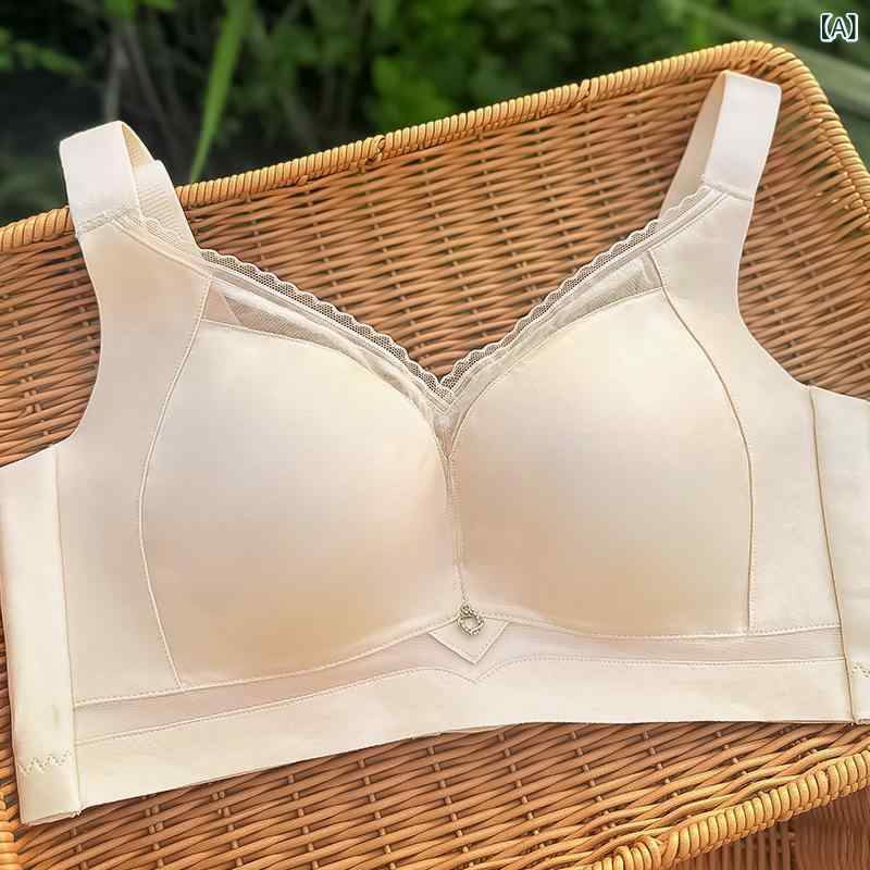 ブラジャー レディース 大きいサイズ 薄手 通気性 快適 フルカップ 寄せ上げ 垂れ防止 シームレス 補正下着 shadowtail-10466049 シャドーテール サンプル画像2
