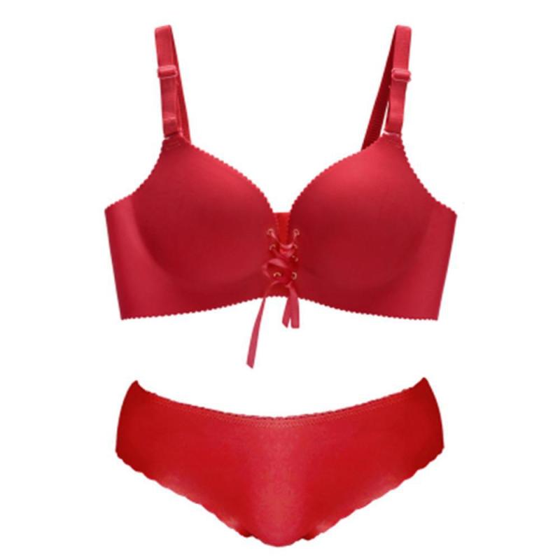 ブラジャー & ショーツセット レディース Bカップ 3/4カップ 通気性 蜂の巣 上げ 寄せ 無痕 インナー 肩紐取り外し可 3段ホック ナイロン 黒 ベージュ 赤 ピンク 紫 グレー