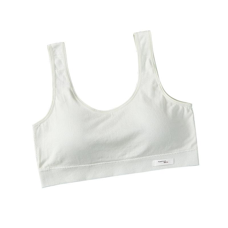 ブラジャー レディース 高校生 大学生 三角ブラ 薄型 通気性 吸汗 ハーフトップ スポブラ コットン 伸縮性 無地 シンプル 春夏