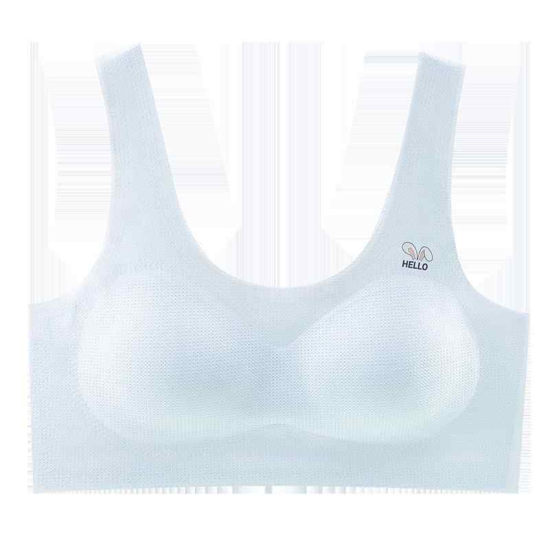 ブラジャー ガールズ ティーン 薄型カップ ノンワイヤー スポブラ スポーツブラ ジュニア ハーフトップ 通気性