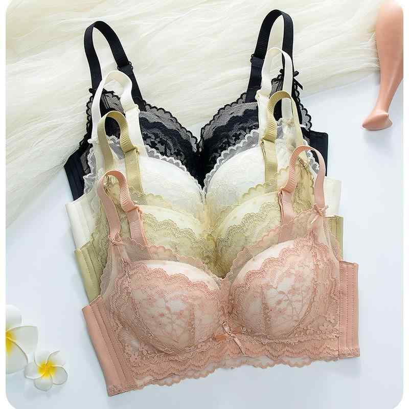 Bras Only - ブラジャー レディース 脇高 谷間メイク ずれにくい 美シルエット 通気性 快適 厚手 パッド ストラップ調整可能 ベージュ ブラック グリーン