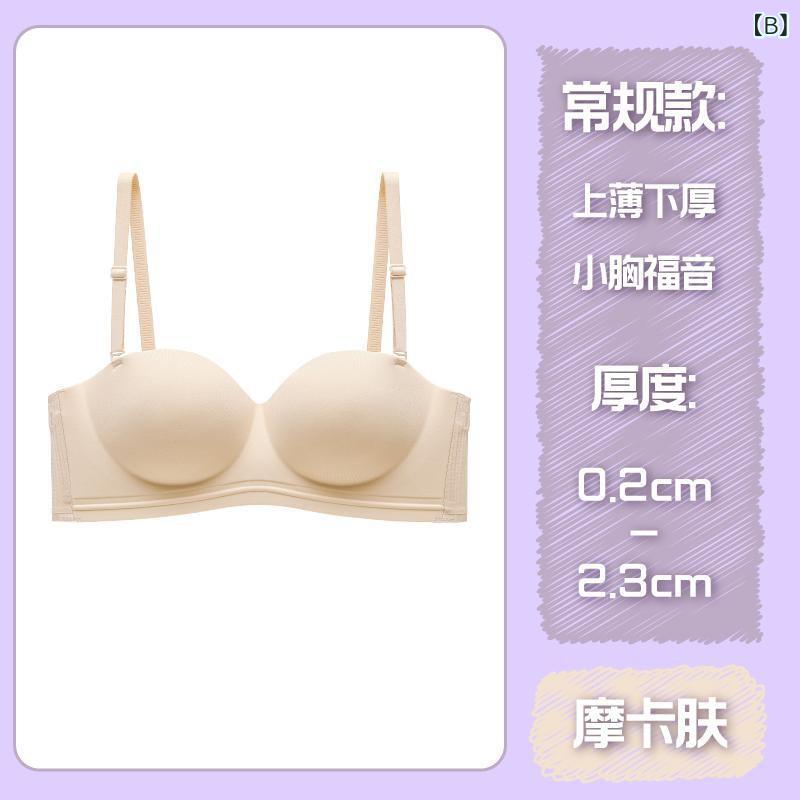 ブラジャー レディース 薄手 盛りブラ ずれにくい インナー チューブトップ 小胸 向け 綿 快適 通気性 ブラック ベージュ系 ホワイト レッド グリーン コーヒー