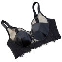 ブラジャー レディース 薄手 3/4カップ 谷間メイク 垂れ防止 ずれにくい ノンワイヤーブラ 肩紐取り外し可能 背面ホック付き