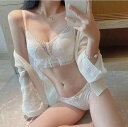 ブラジャー & ショーツ レディース レース ノンワイヤー 小胸 谷間 脇高 補正 美胸 寄せ上げ インナー セットアップ ベージュ ホワイト ブラック レッド