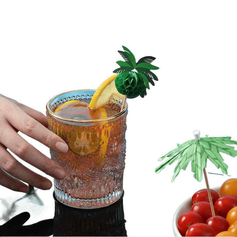 フルーツフォーク カクテル 飾り 傘 フルーツ ピック 使い捨て 爪楊枝 雨傘 ケーキ 盛り付け