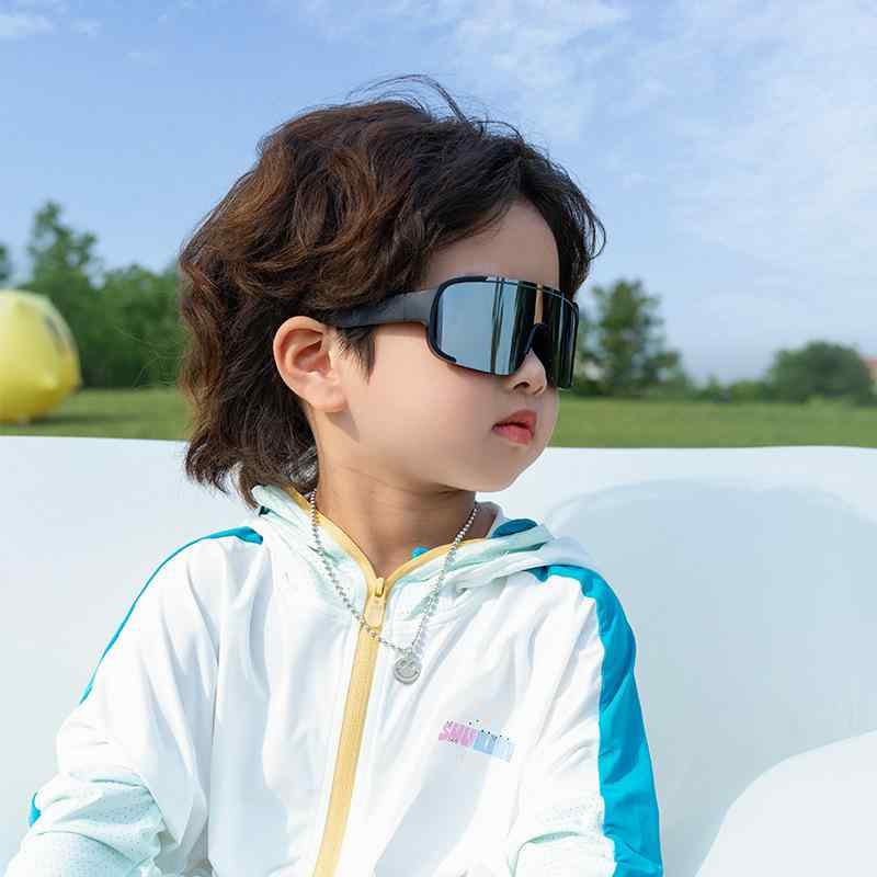 サングラス キッズ 子供用 UV400 紫外線対策 運転 サイクル スポーツ 黒 白 緑 ブラック シルバー ゴールド ブルー イエロー