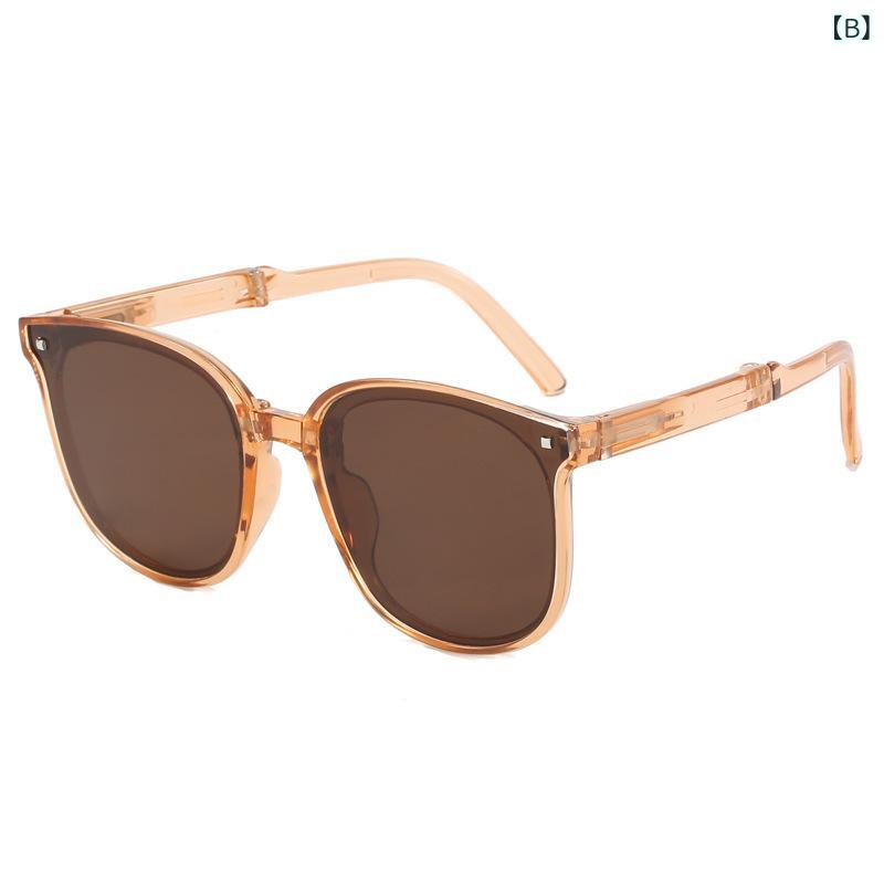 サングラス キッズ 子供用 男の子 女の子 紫外線対策 UVカット 折りたたみ 遮光 全框 スクエアフレーム ジャズブラック 檳榔ブラウン 深空グリーン オフホワイト グレーココナッツティー フルーツコーヒーティー