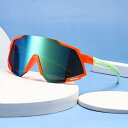 サングラス キッズ 子供用 UVカット 紫外線対策 男の子 女の子 偏光 スポーツ 異形 オレンジ 緑 黒 赤 青 白 反射 黄色 パンク 未来風(4)